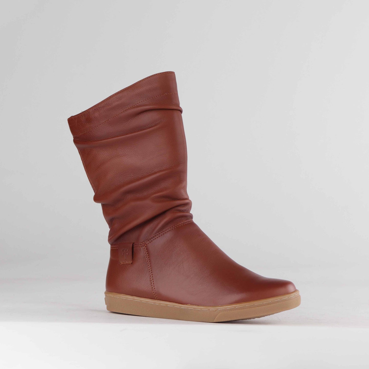 10970 - RUCHED FLAT MID-CALF BOOT