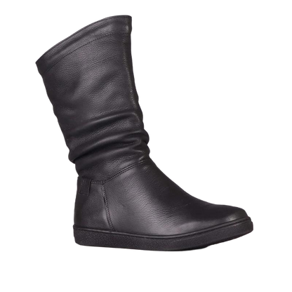 10970 - RUCHED FLAT MID-CALF BOOT