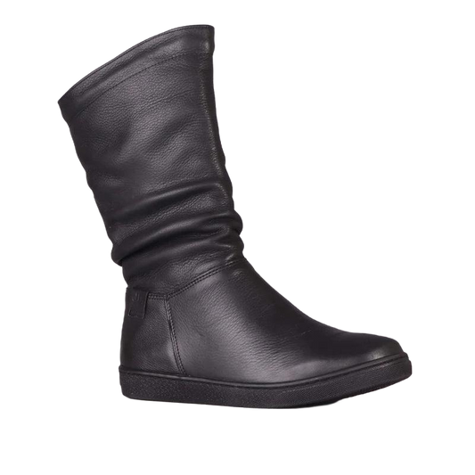 10970 - RUCHED FLAT MID-CALF BOOT