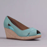 Load image into Gallery viewer, 12320 - Closed Back peep toe Wedge
